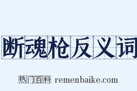 断魂枪反义词是什么意思的图片